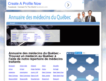 Tablet Screenshot of annuairedesmedecinsduquebec.ca